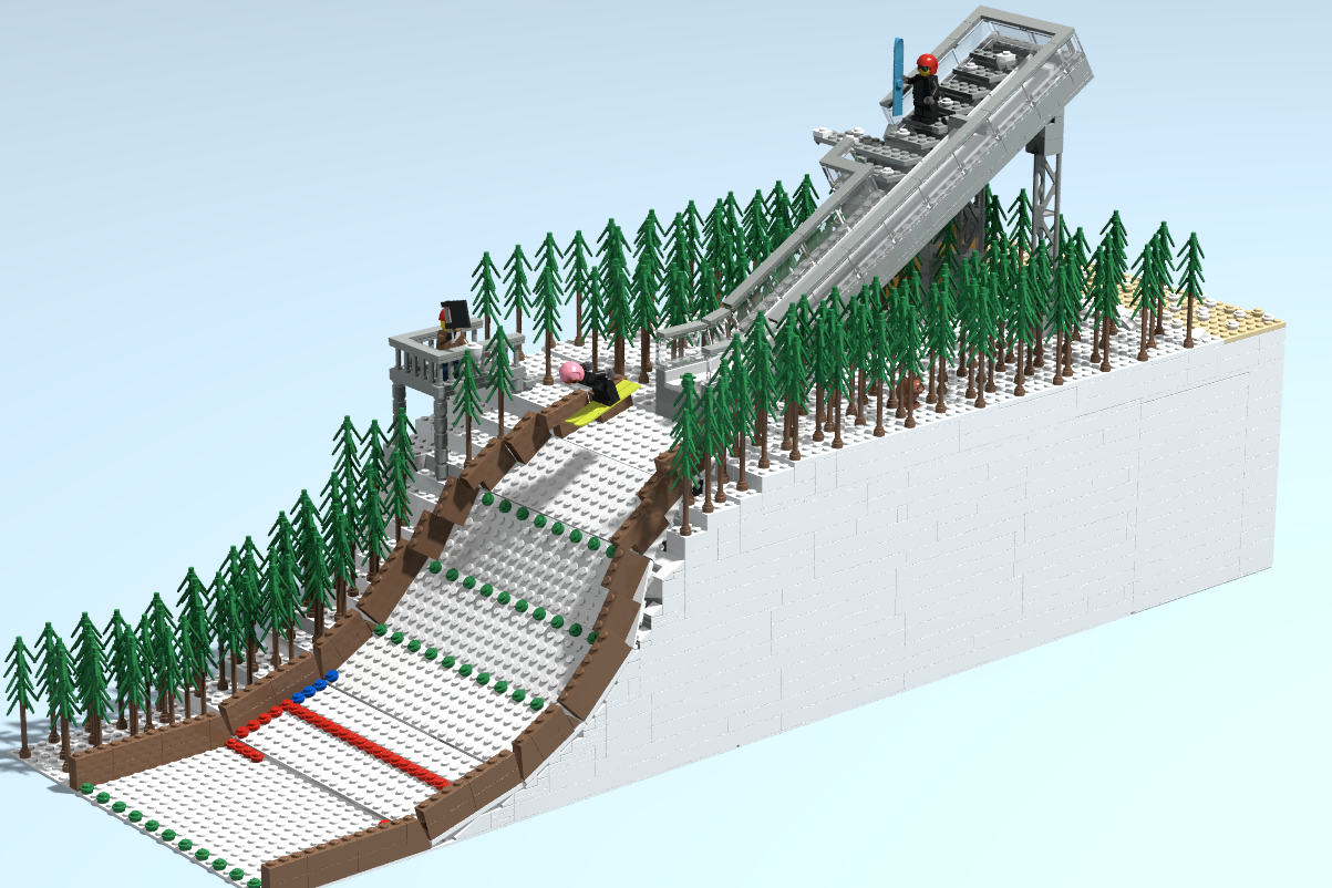 LEGO IDEAS We love sports! Ski Jumping Hill