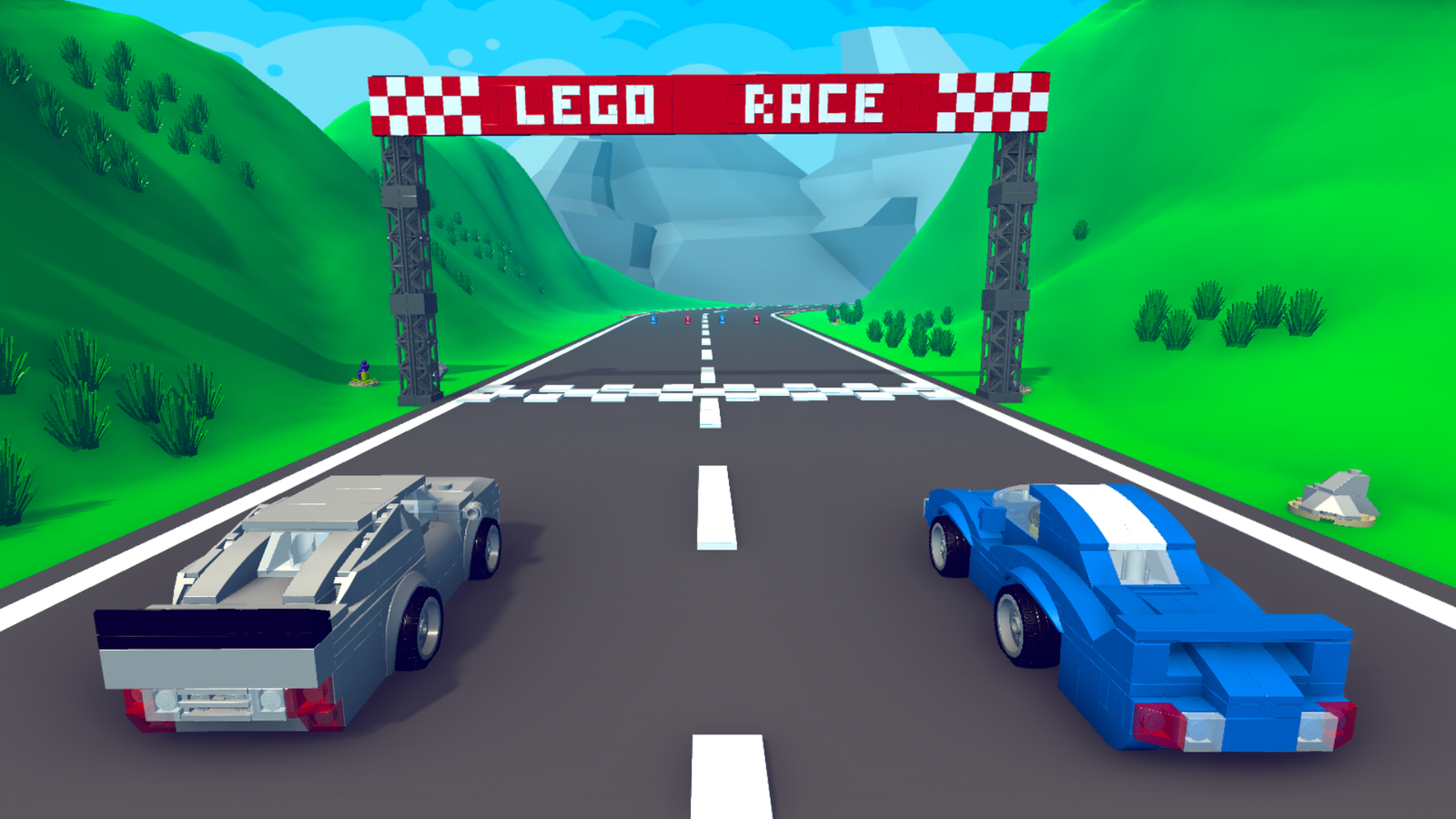 Lego best sale car race