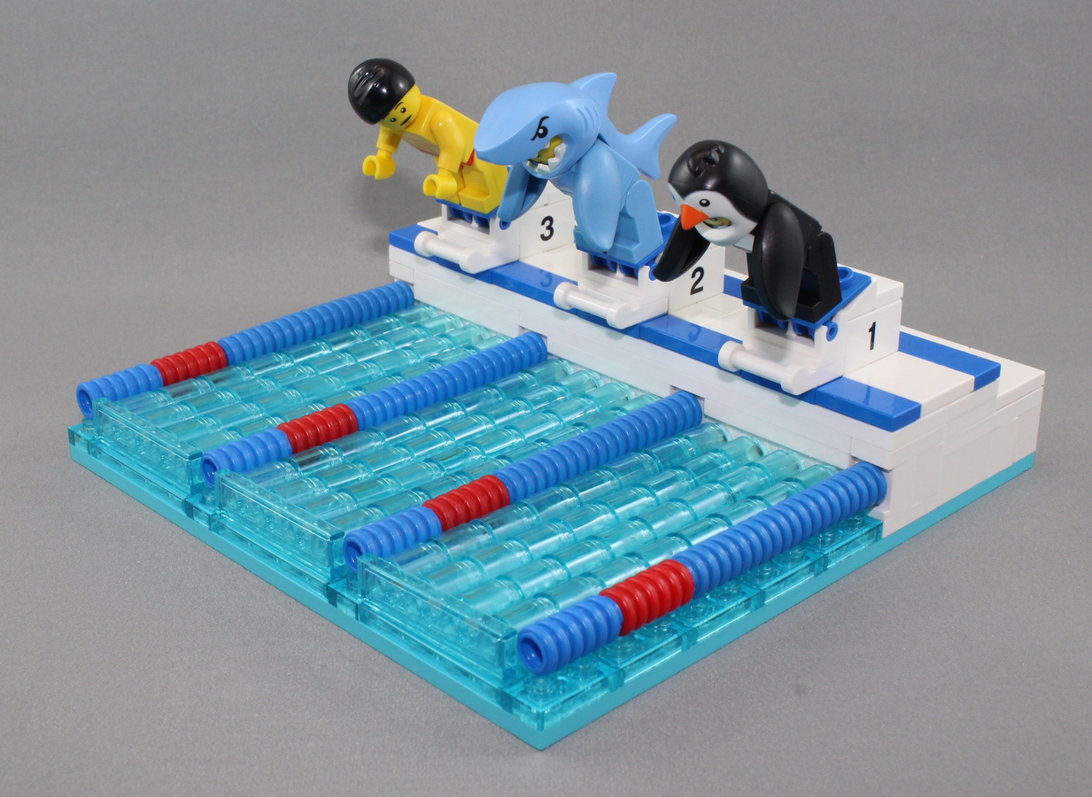 Lego swimming hot sale