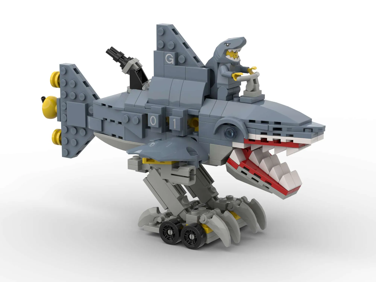 Ninjago shark online mech