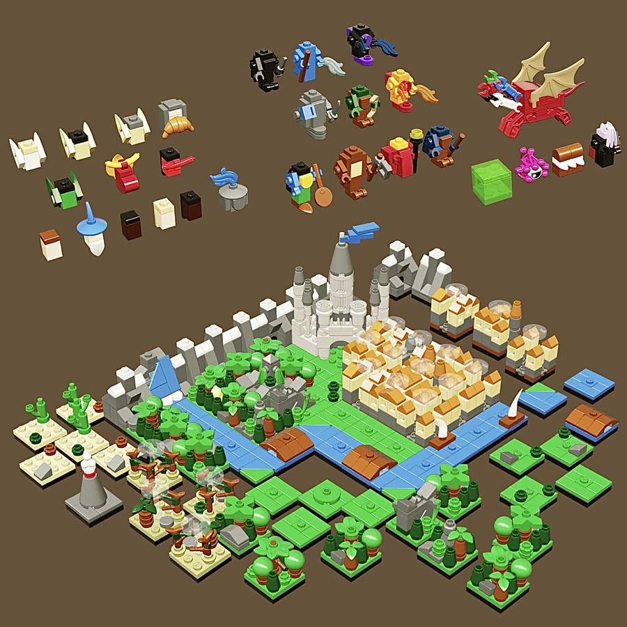 LEGO IDEAS 50 years of Dungeons Dragons Modular Terrain and