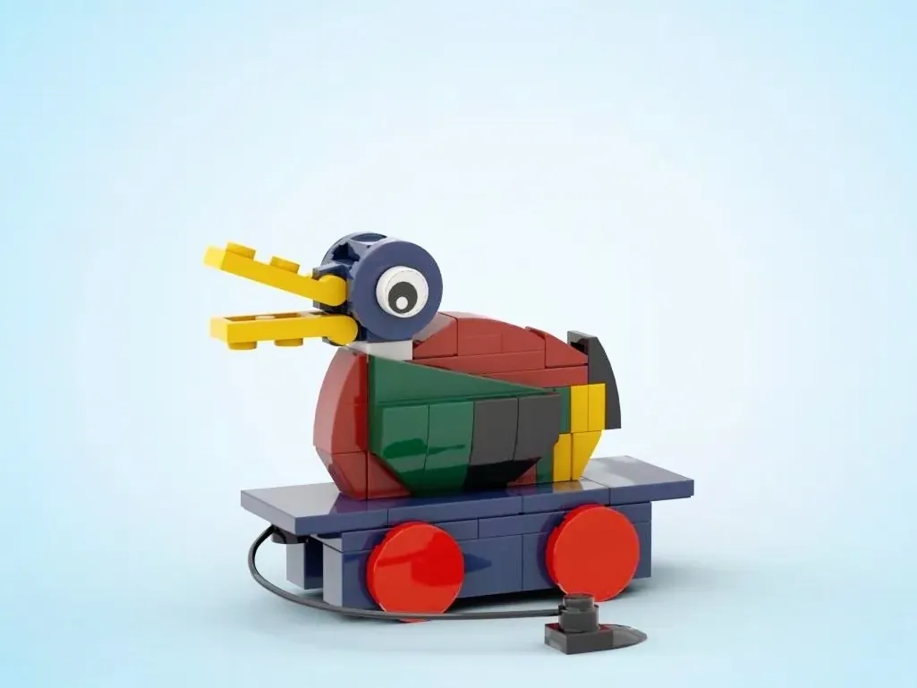 Lego wooden duck online set