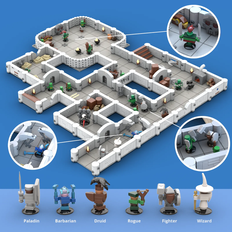 LEGO IDEAS 50 years of Dungeons Dragons Bricks Dragons A Modular Dungeon System