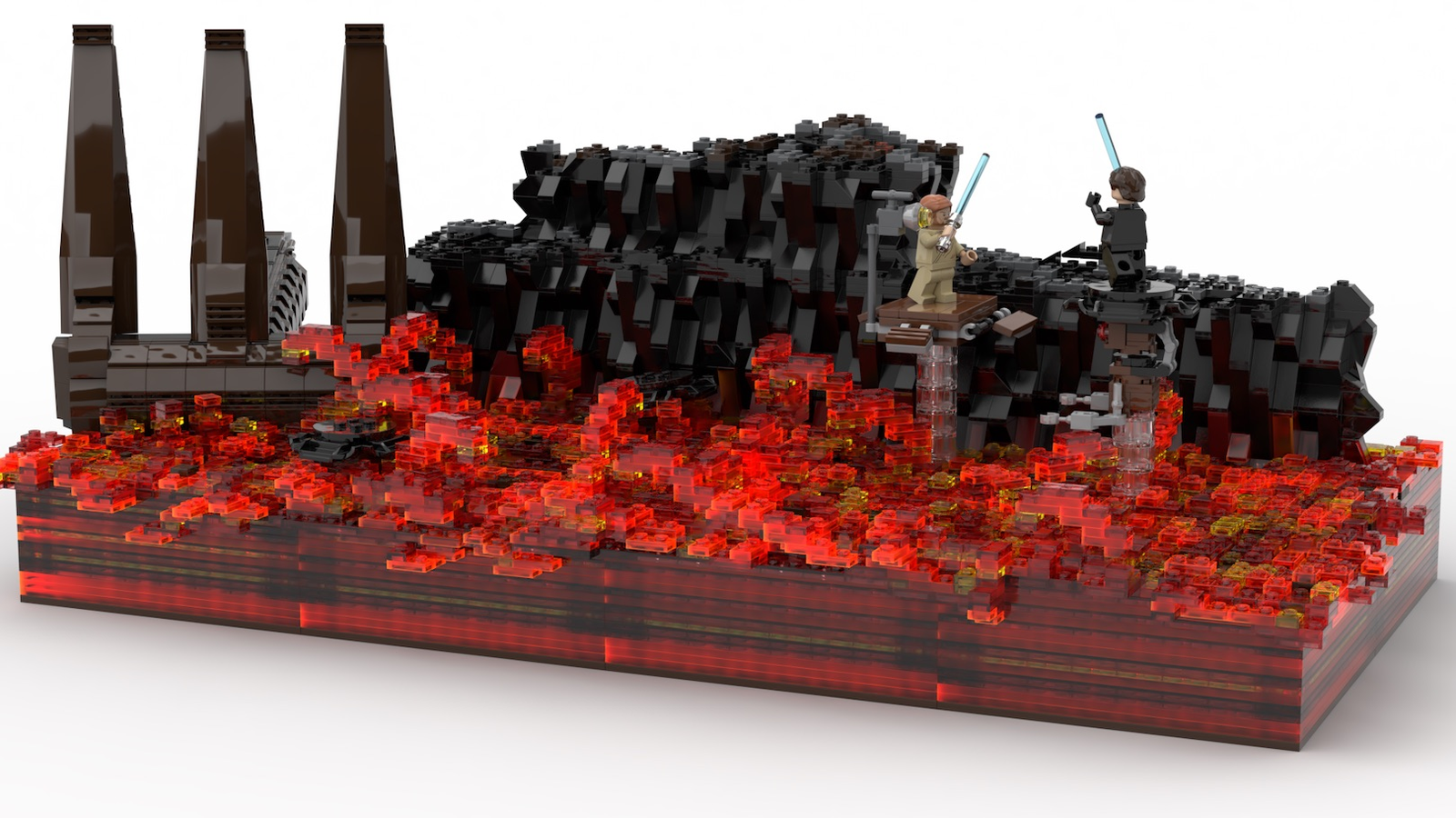 Lego star wars mustafar moc hot sale