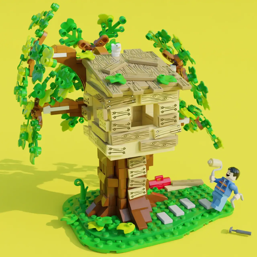 How to make a lego cheap tree house