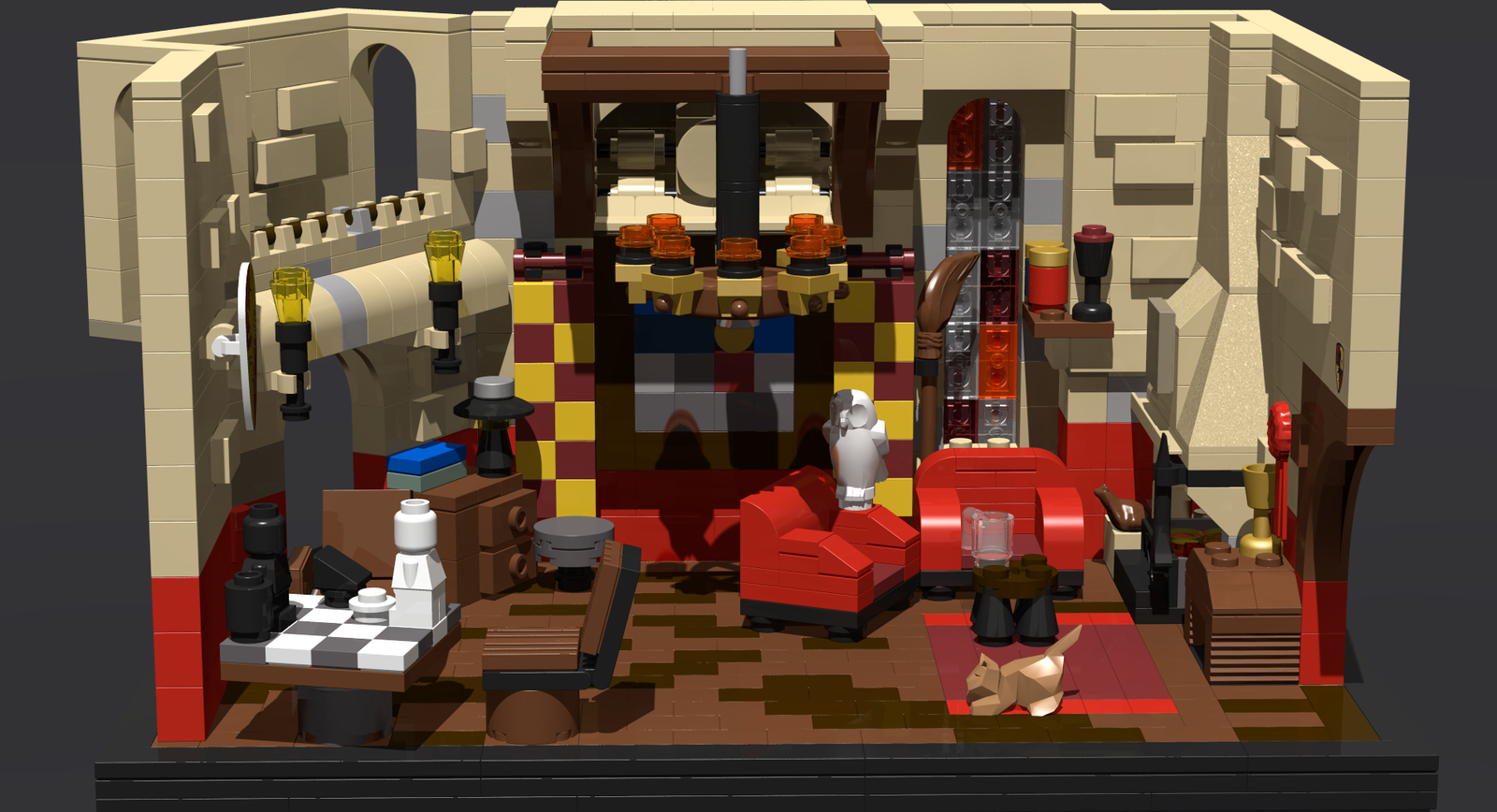 Lego gryffindor common online room