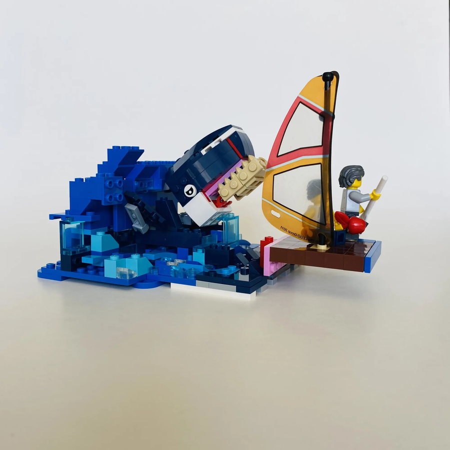 Lego sperm whale hot sale