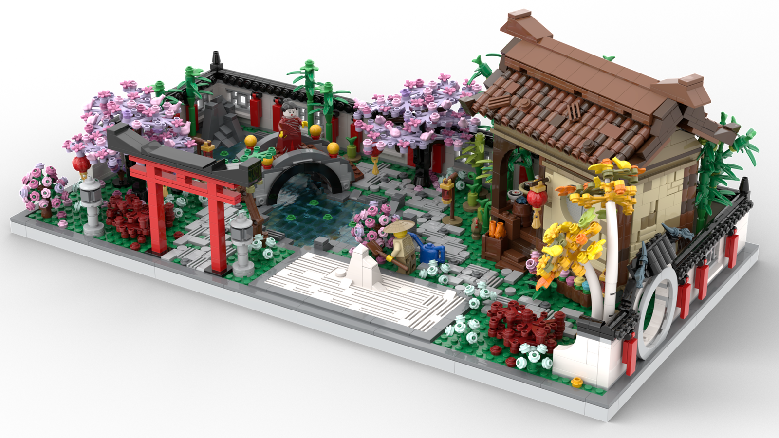 Japanese Garden  Cool lego creations, Lego projects, Lego creations