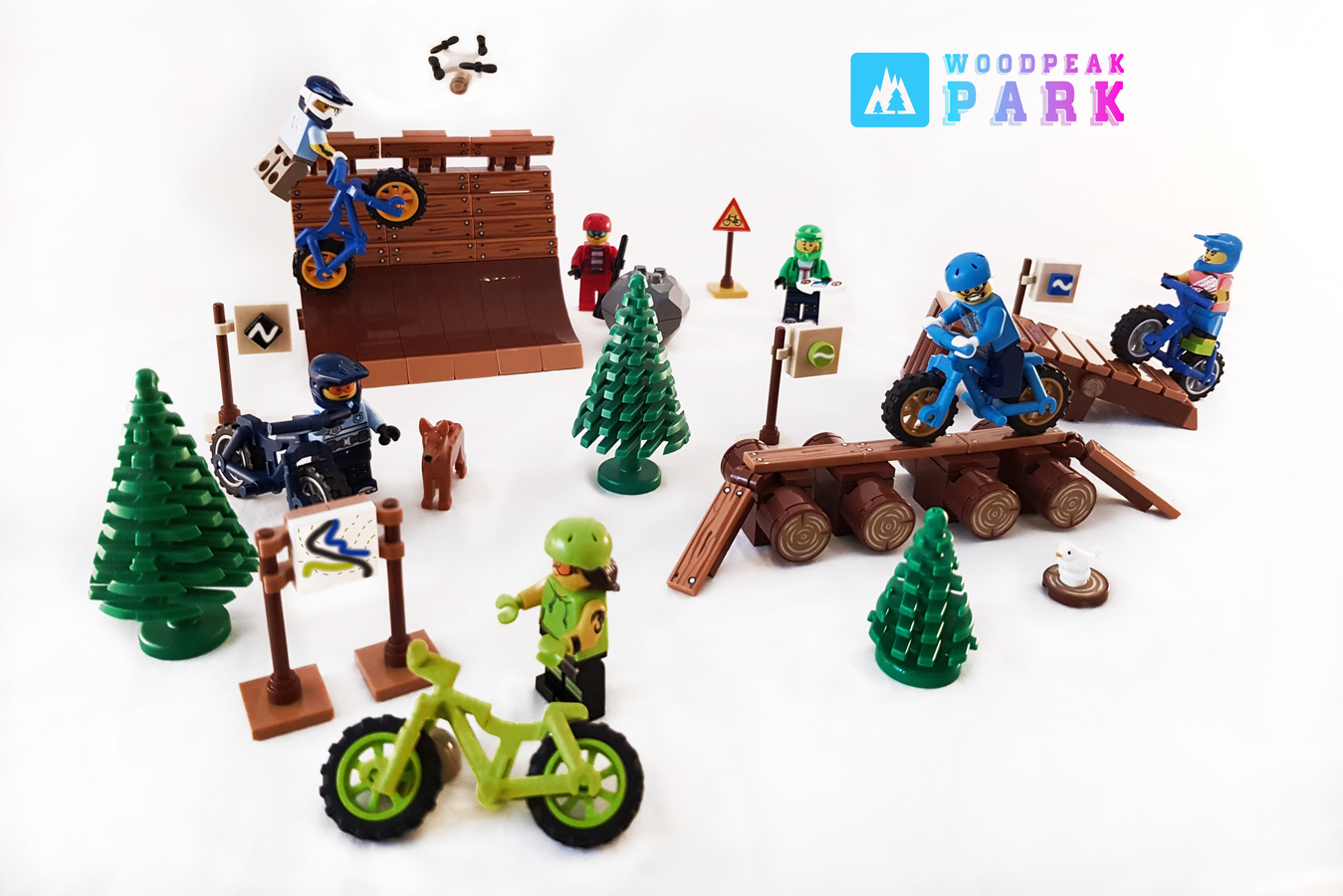 LEGO IDEAS We love sports We Love Mountain Biking MTB Park Day at Woodpeak