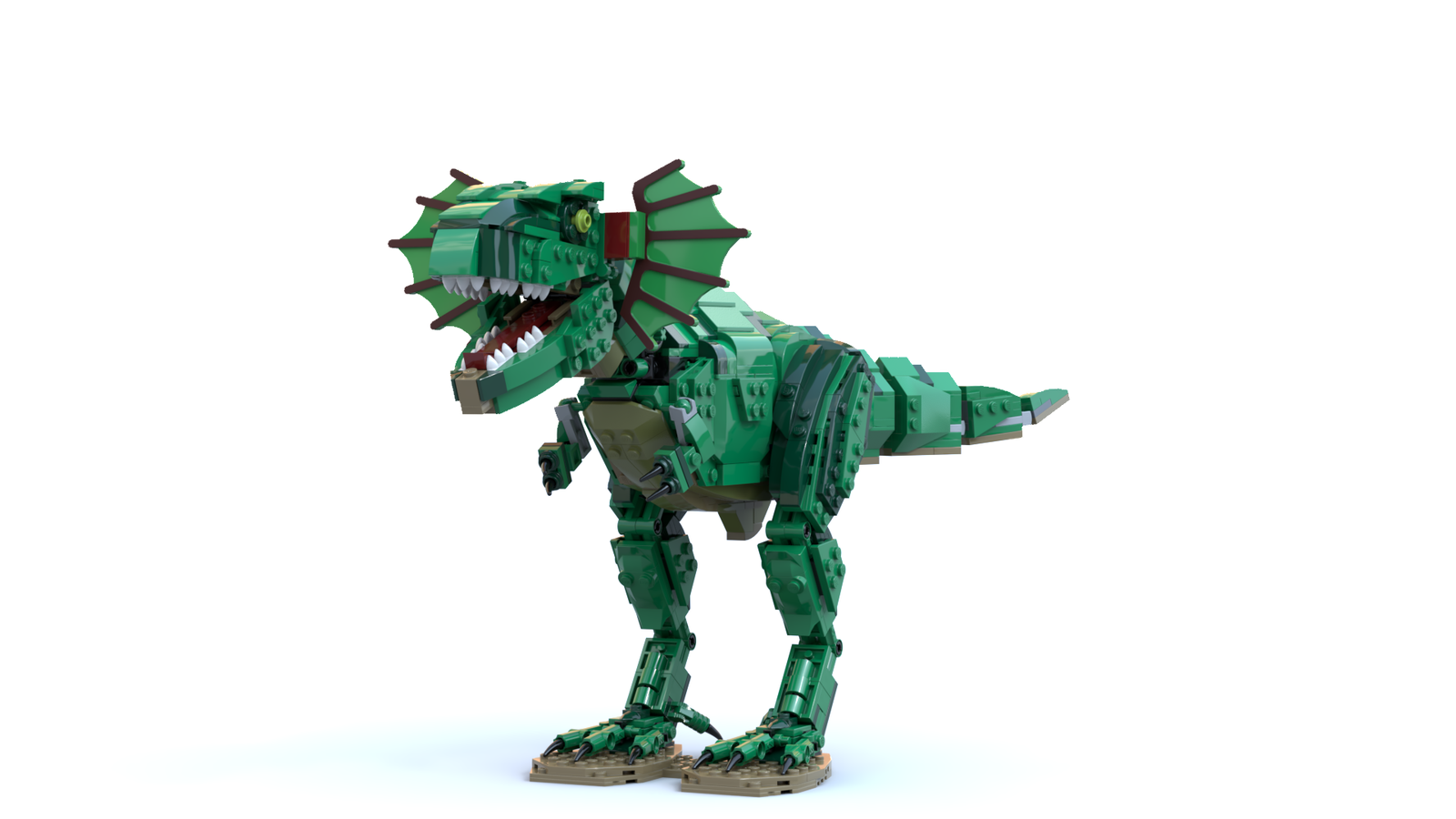 Lego Ideas Unleash Your Own Genetically Modified Hybrid Dinosaur T Rex Dilophosaurus Hybrid A K A Bertha With Frills