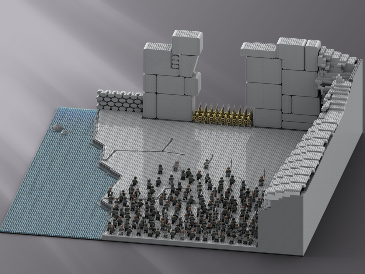 300 spartans - Lego Thermopylae, First plateau coming toget…