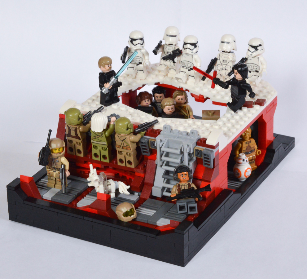 Lego star wars crait hot sale moc