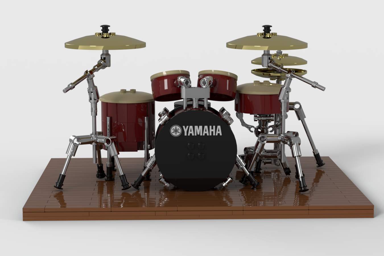 LEGO IDEAS Music to our ears 5 pc Yamaha Drum Set