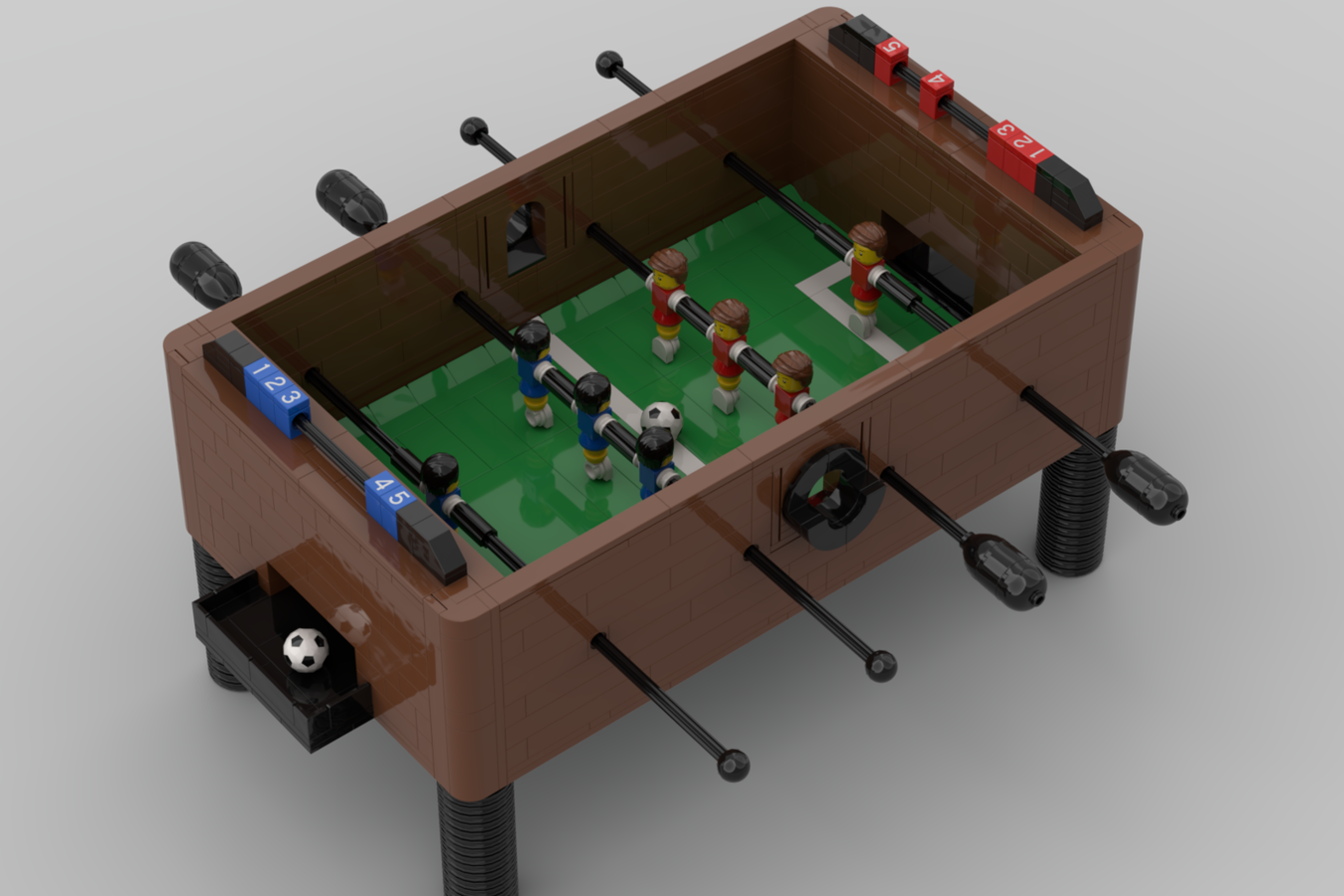 LEGO IDEAS We love sports! Playable Mini(fig) Foosball