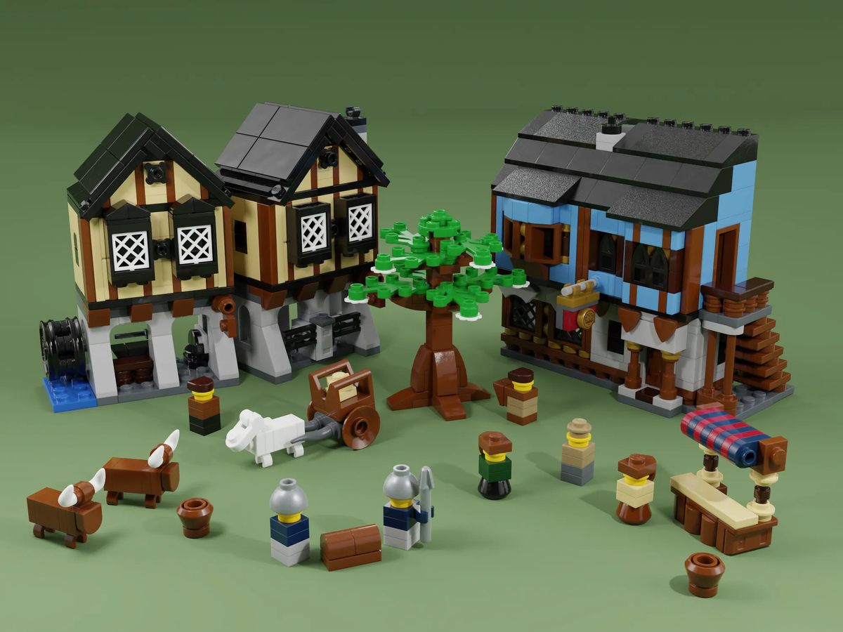 Medieval best sale market village