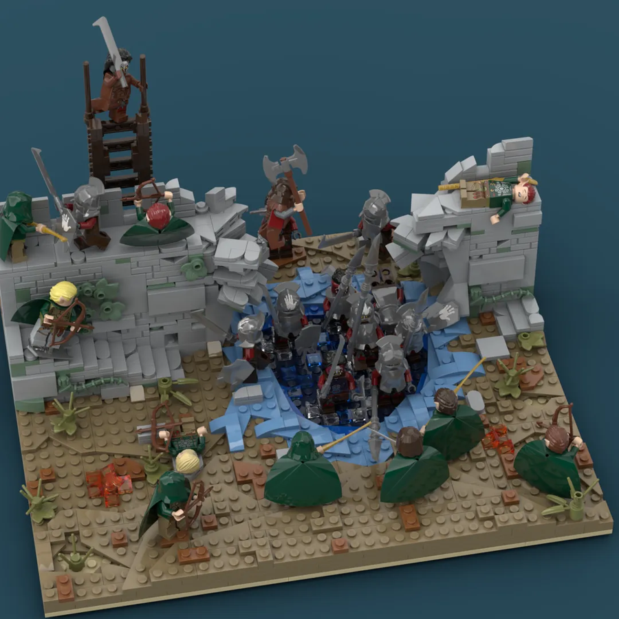 LEGO IDEAS - Exploring the world of Middle-Earth - Scene: The Breach of the  Deeping Wall (Helm's Deep Battle)