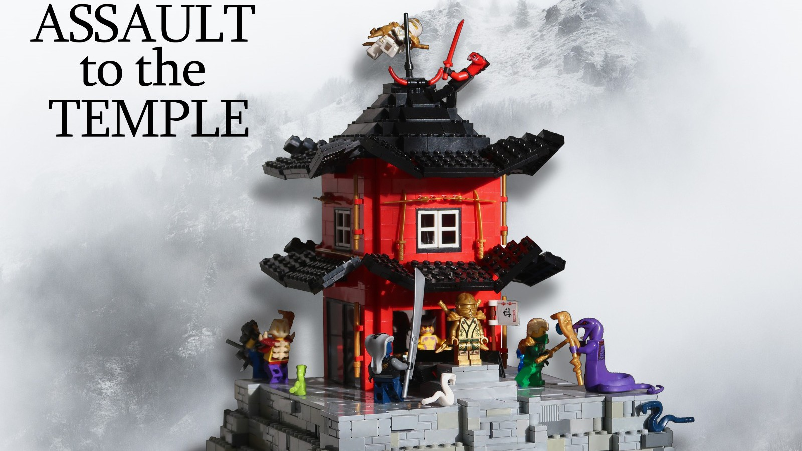 Lego ninjago waterfall discount temple