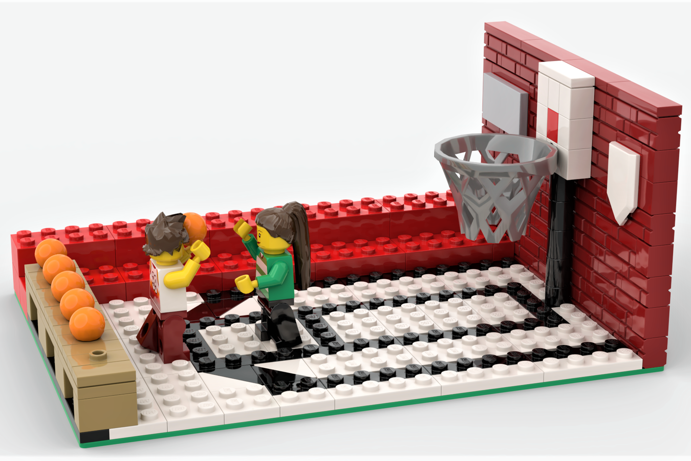 Lego basketball sale