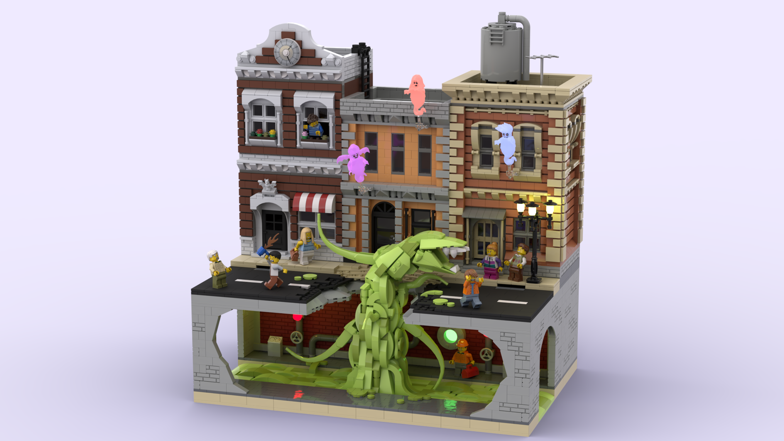 LEGO IDEAS Build a Ghost You Are Afraid Of The River of Slime