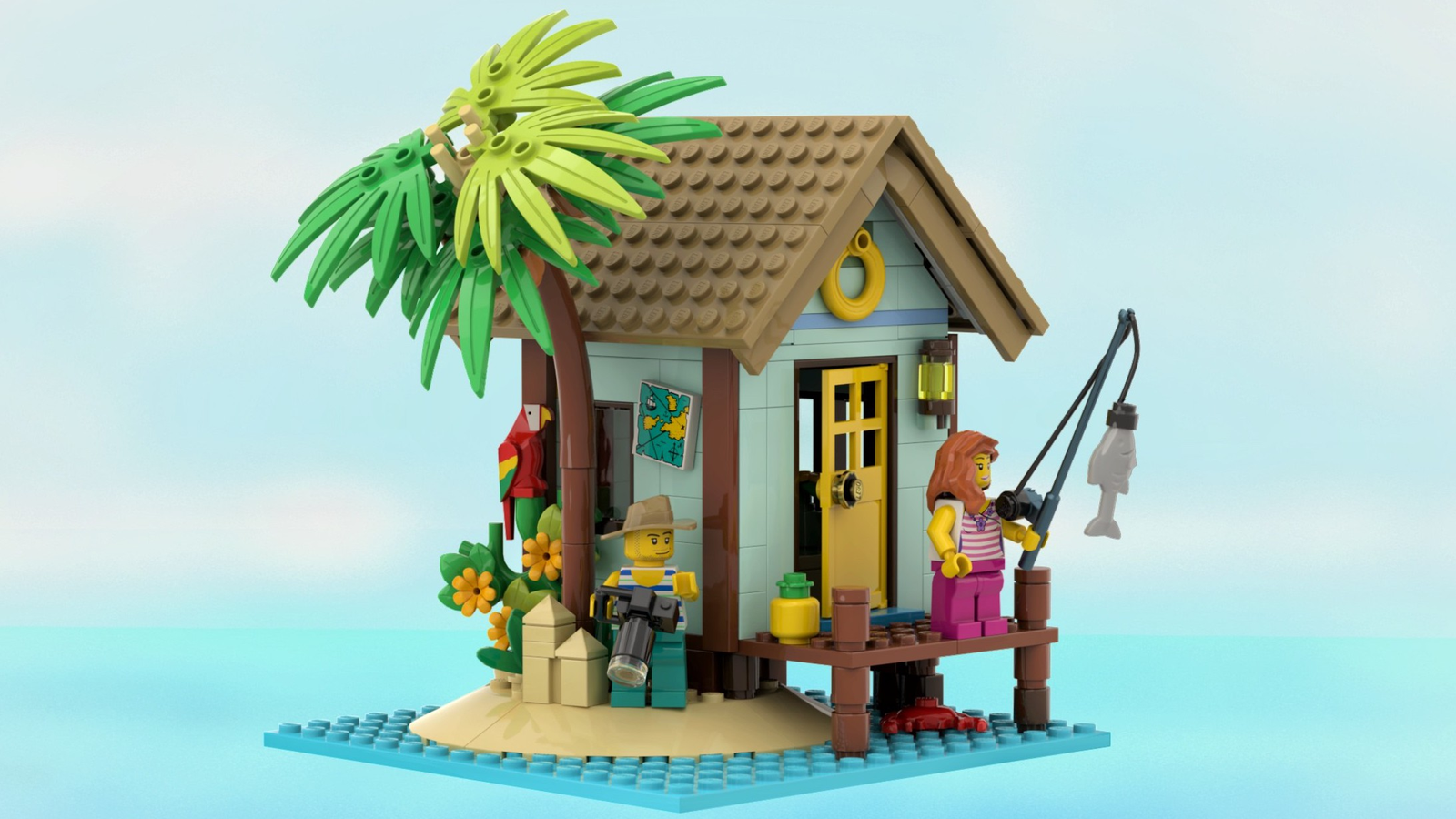 Lego beach best sale house ideas