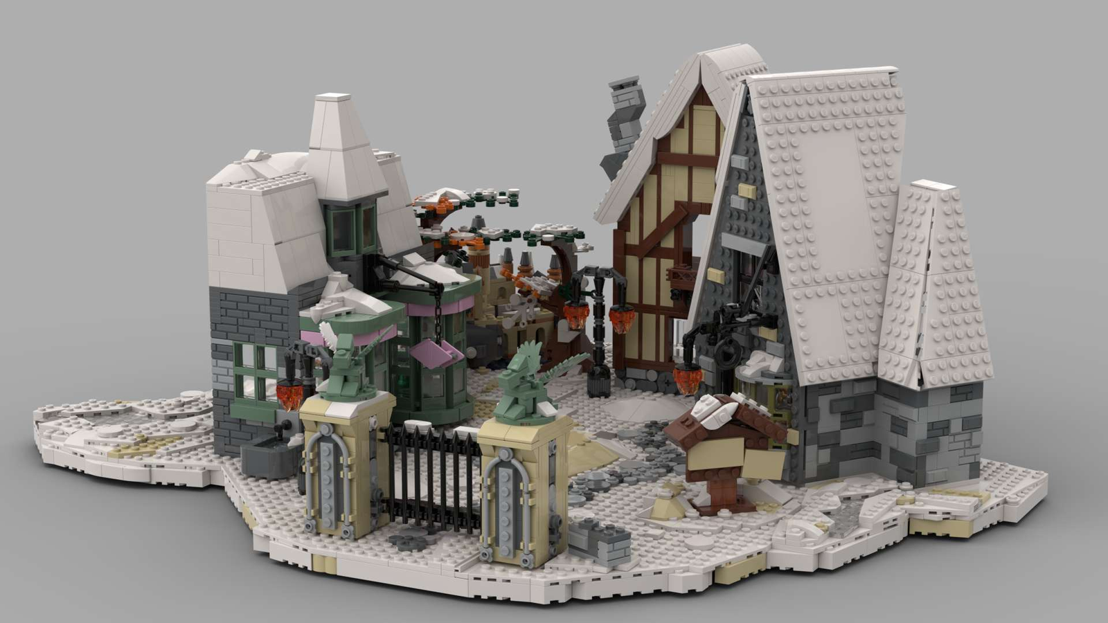 MOC-71237 Hogsmeade HoneyDukes from Harry Potter Village Winter