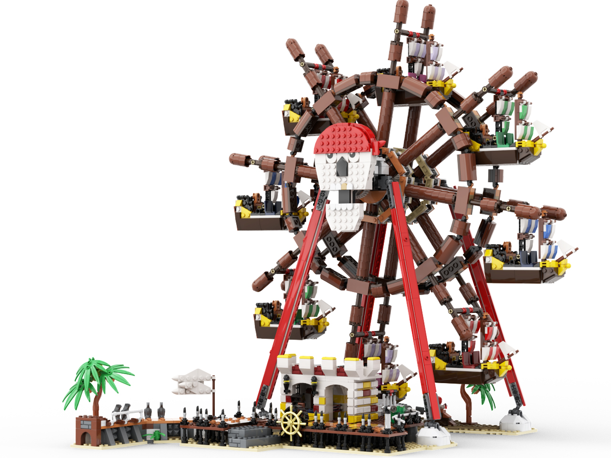 Lego ferris best sale wheel moc