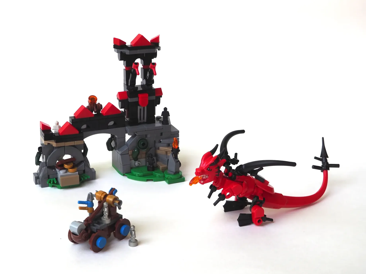 Lego castle dragon discount mountain