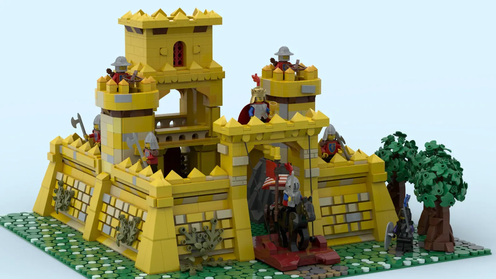 Lego yellow online castle