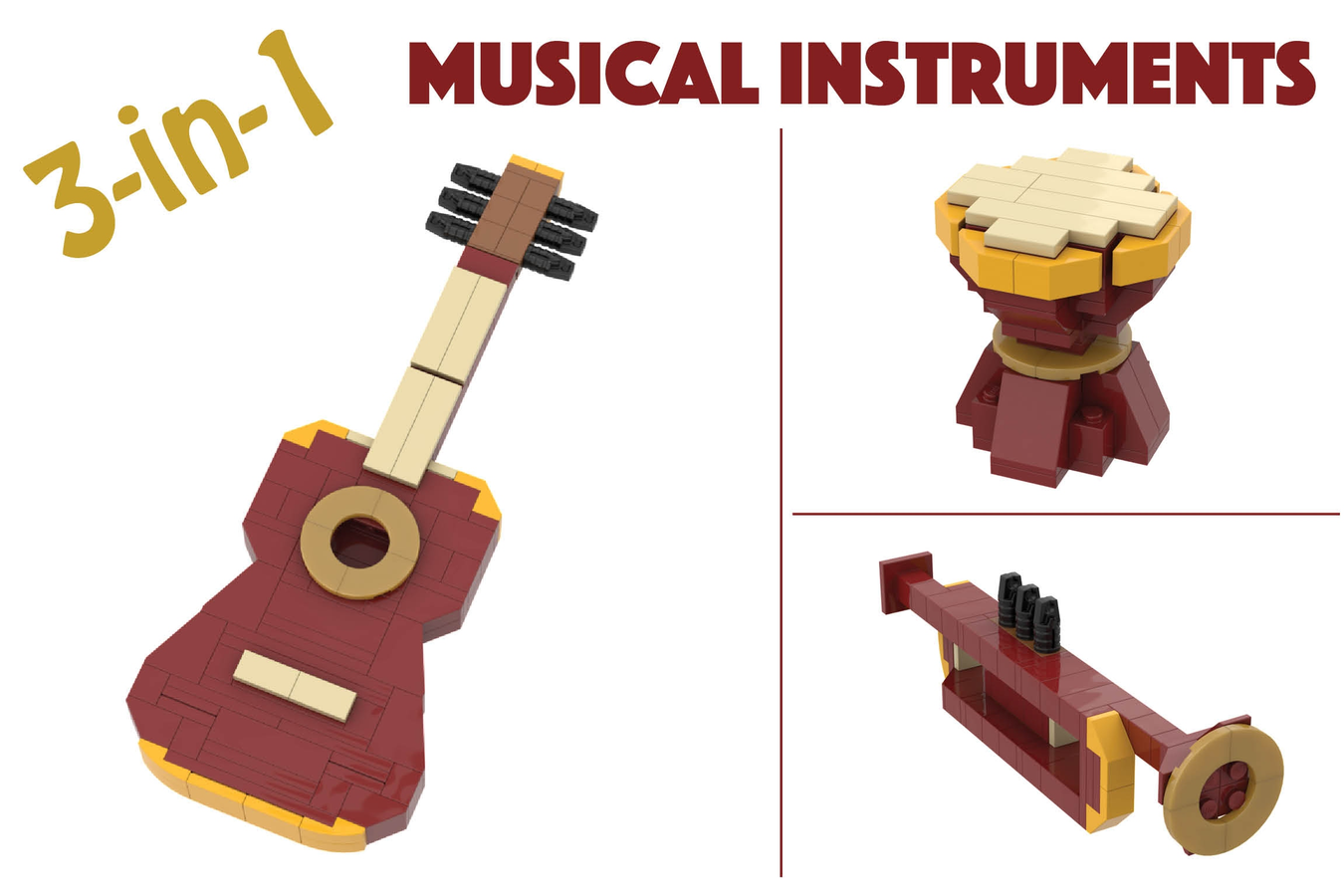 LEGO IDEAS - Music To Our Ears! - 3-in-1 Musical Instruments