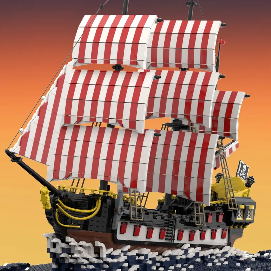 Lego black best sale pirate ship