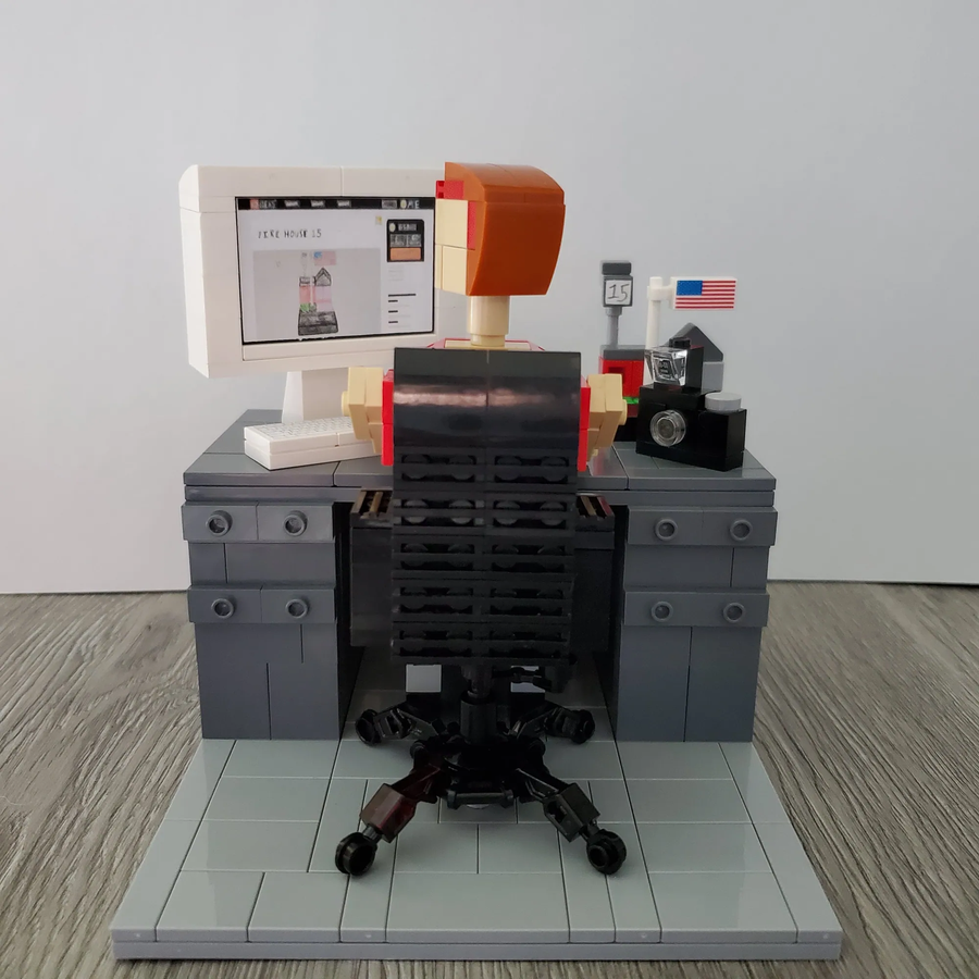 Lego desk online moc