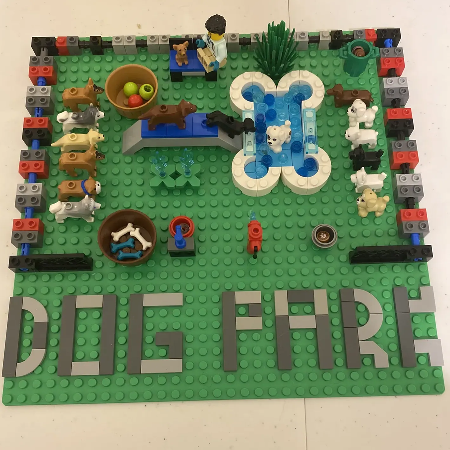 Easy lego dog hot sale