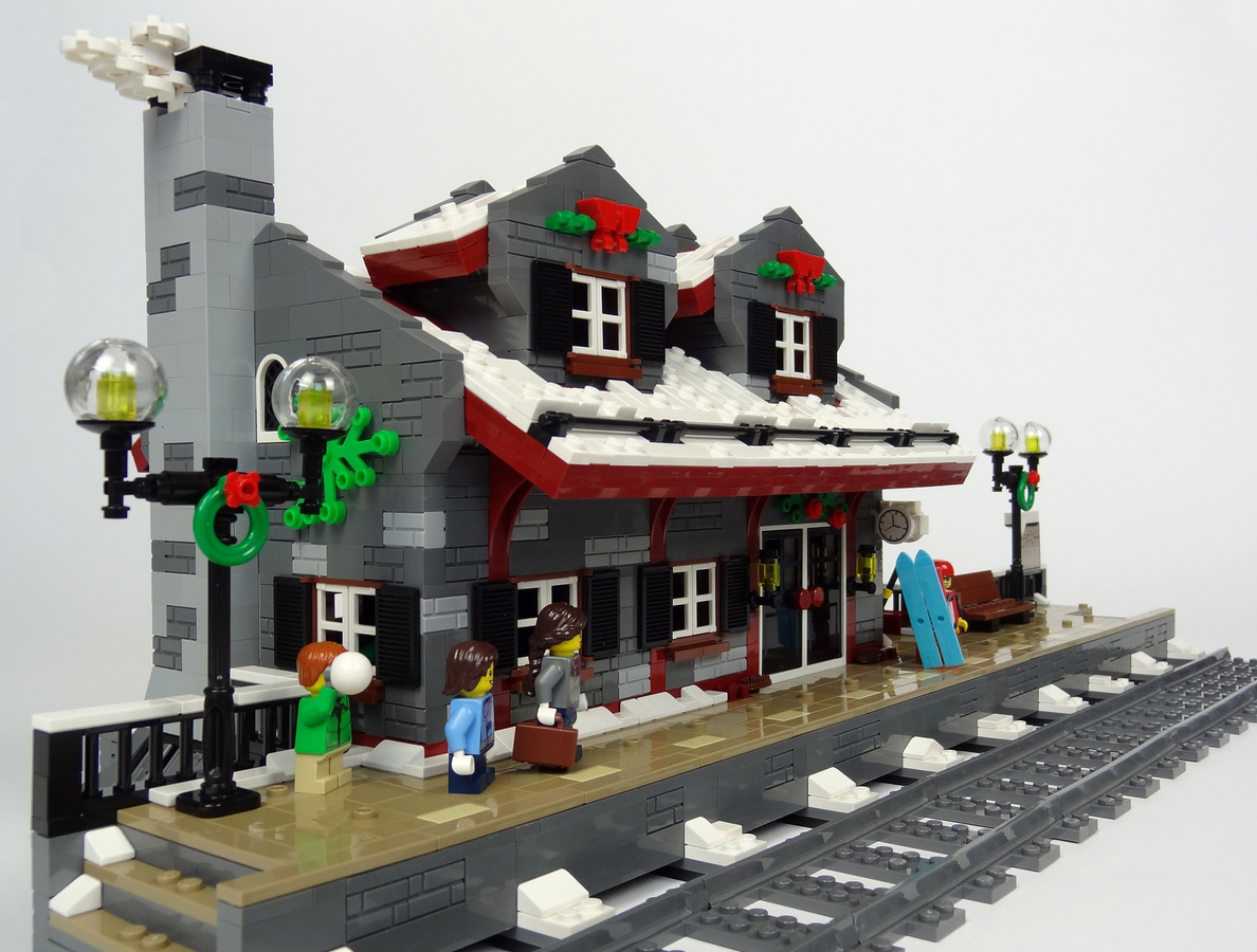 Lego winter cheap village train station