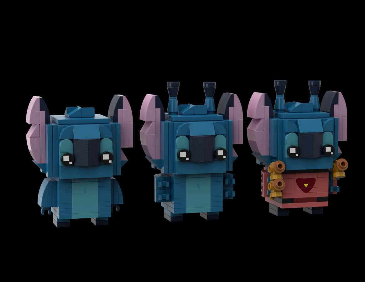 LEGO MOC STITCH (BABYHEADZ) by przemyslawek