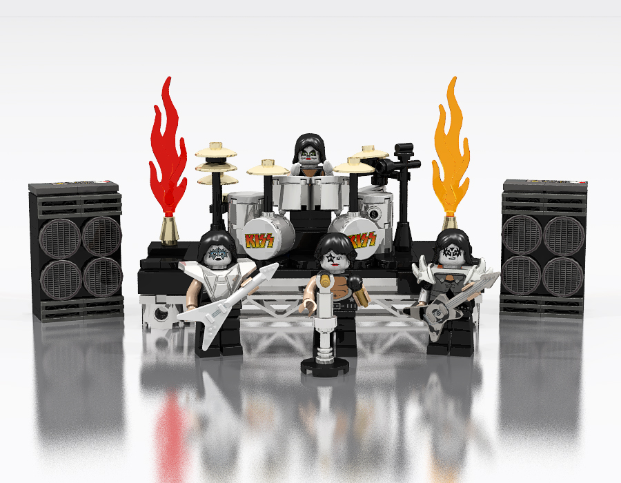 LEGO IDEAS Kiss Band Rockstage