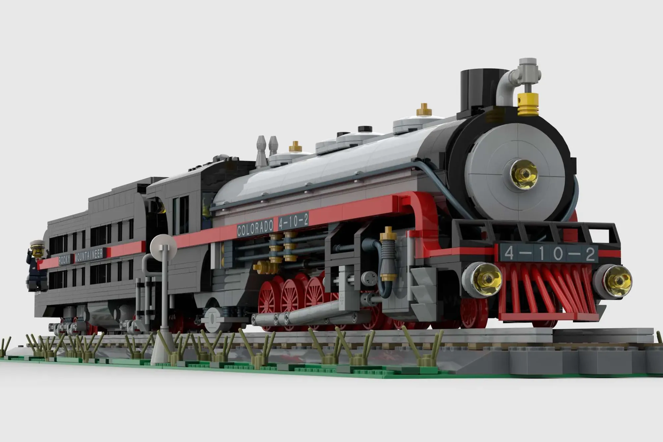 LEGO IDEAS Rocky Mountaineer 4 10 2 Steam Locomotive