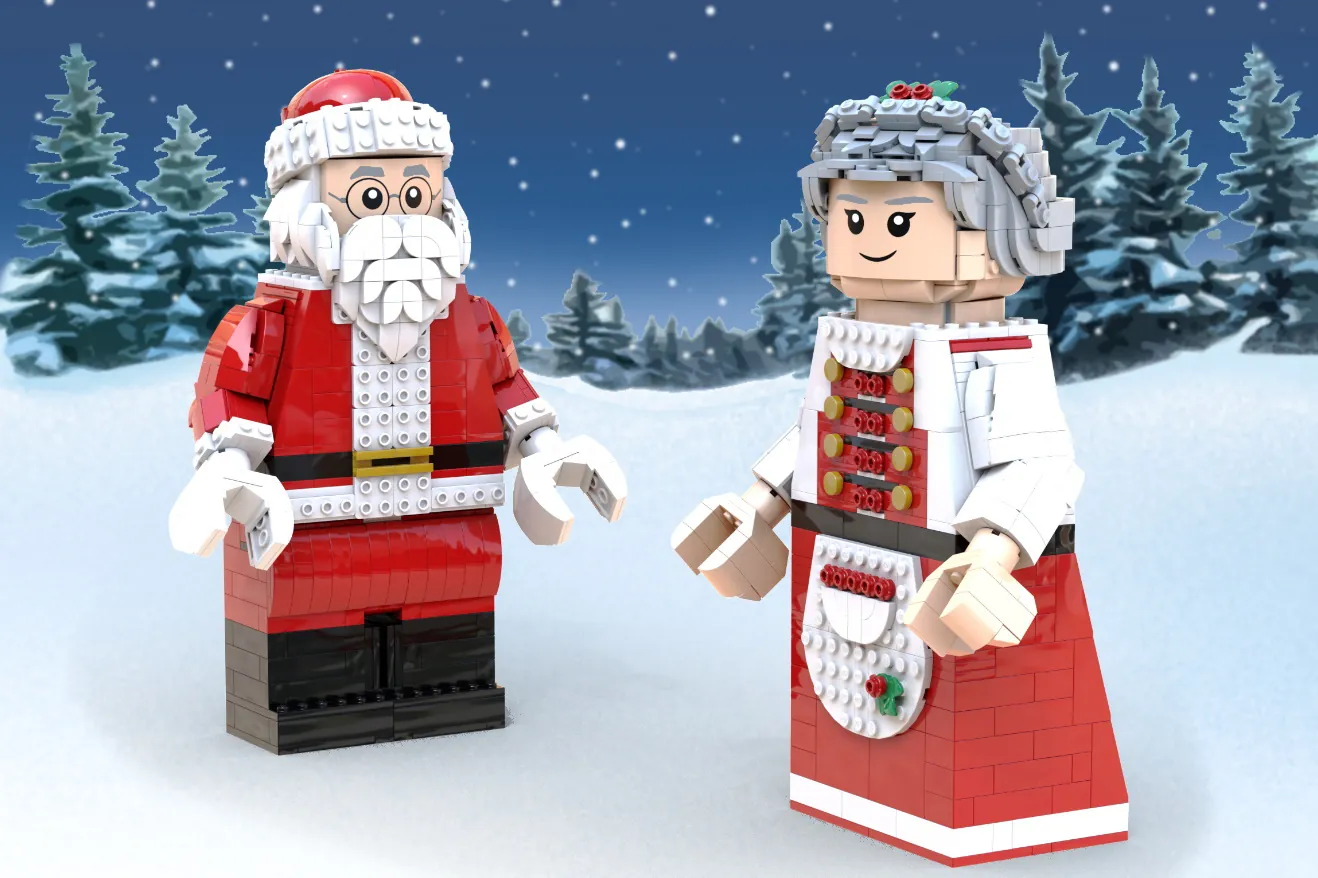 Santa store lego figure