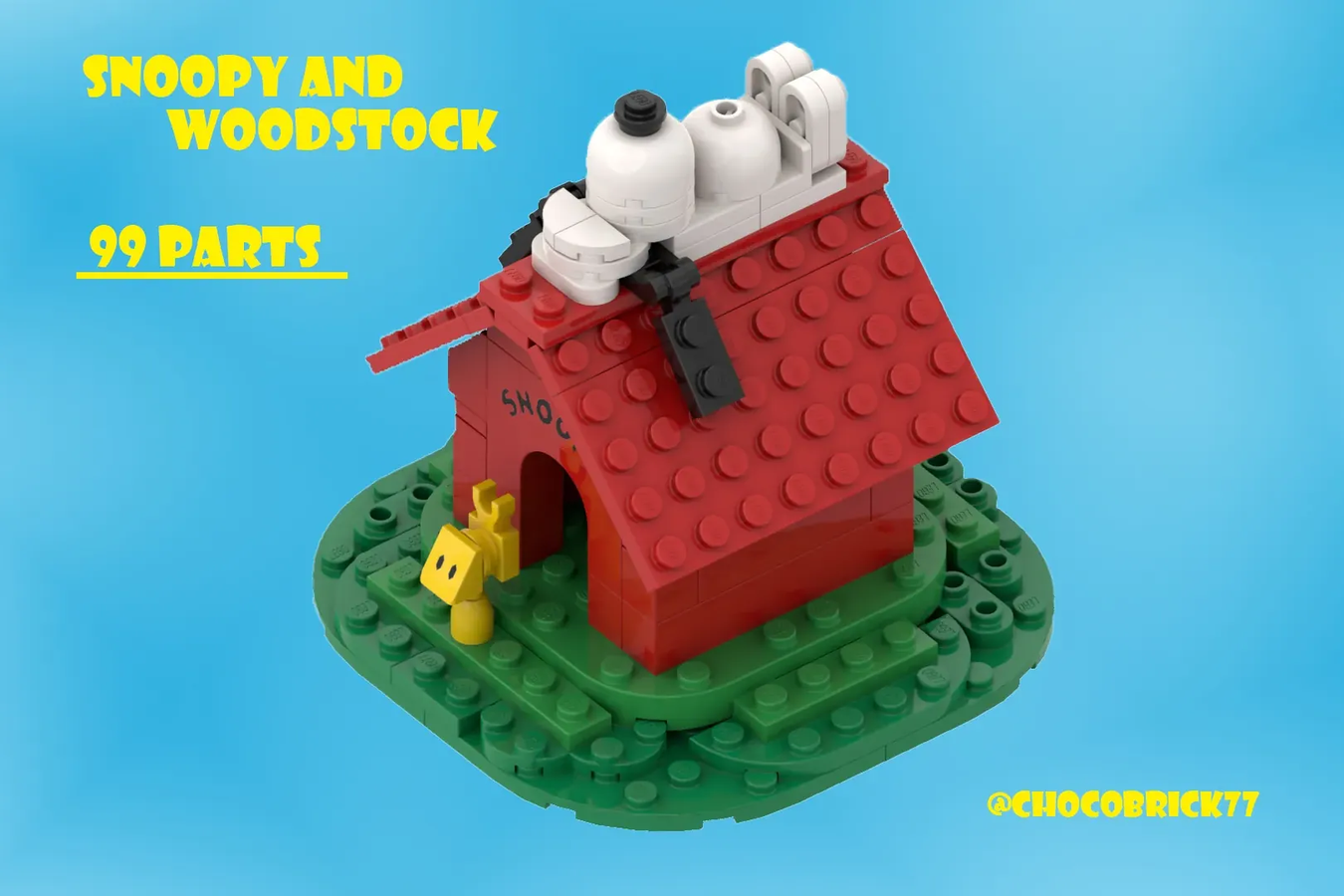 LEGO IDEAS Snoopy and Woodstock