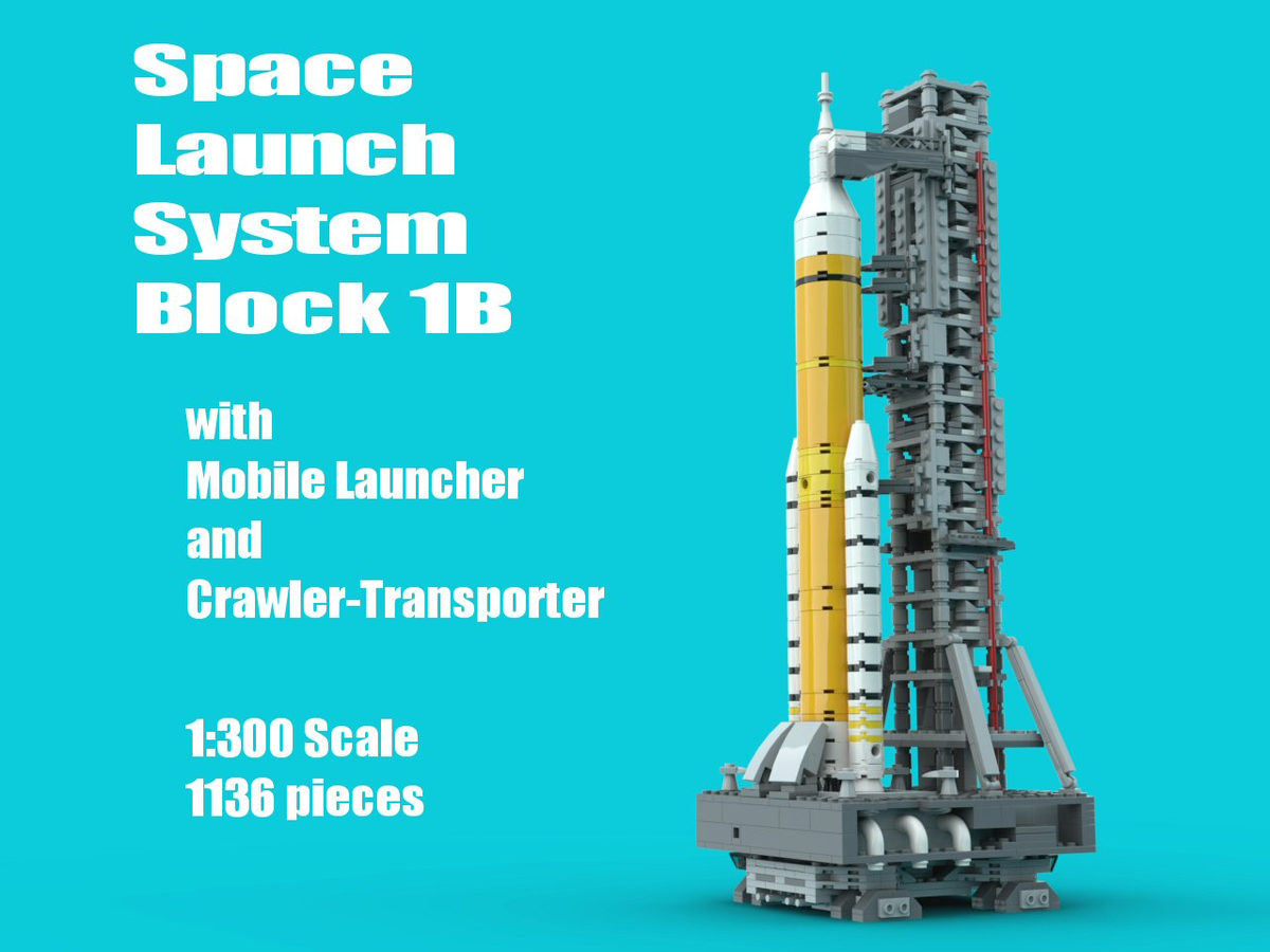 Lego space best sale launch system