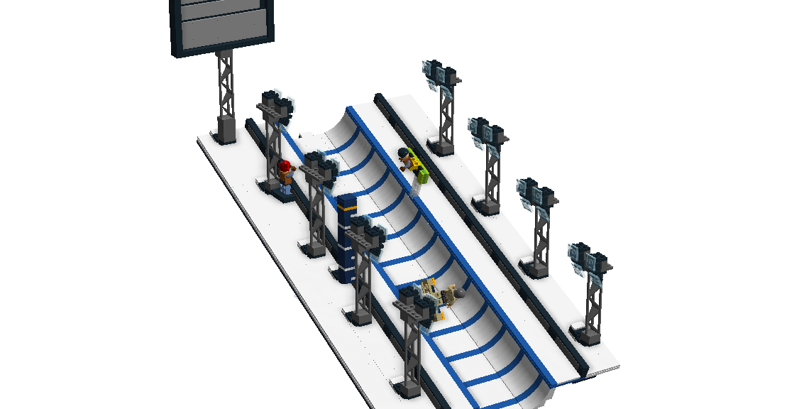 LEGO IDEAS Snowboard Halfpipe