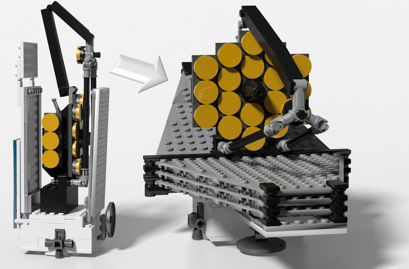 LEGO IDEAS James b Space Telescope (Articulated)