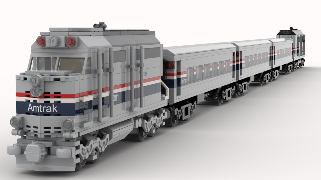 lego amtrak train set