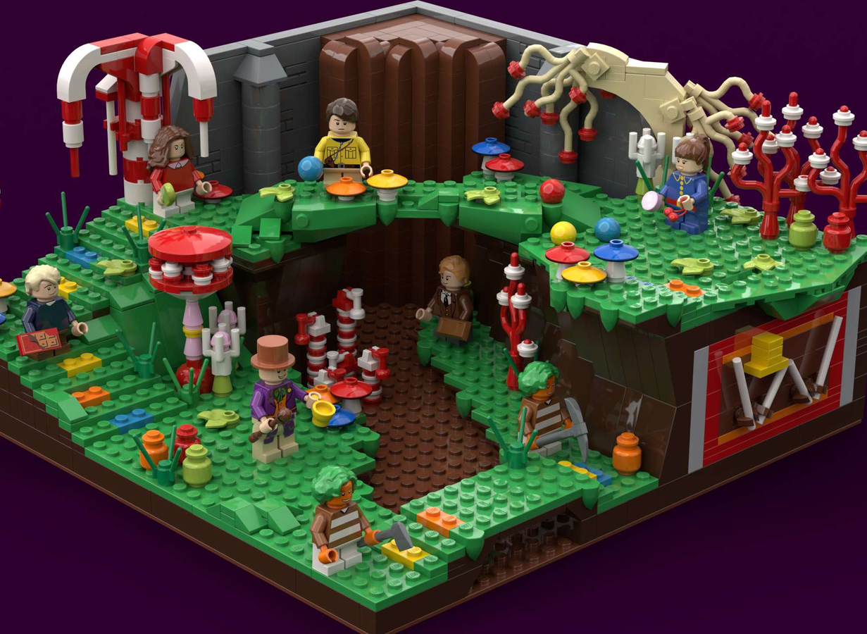 Charlie and the chocolate factory hot sale lego set