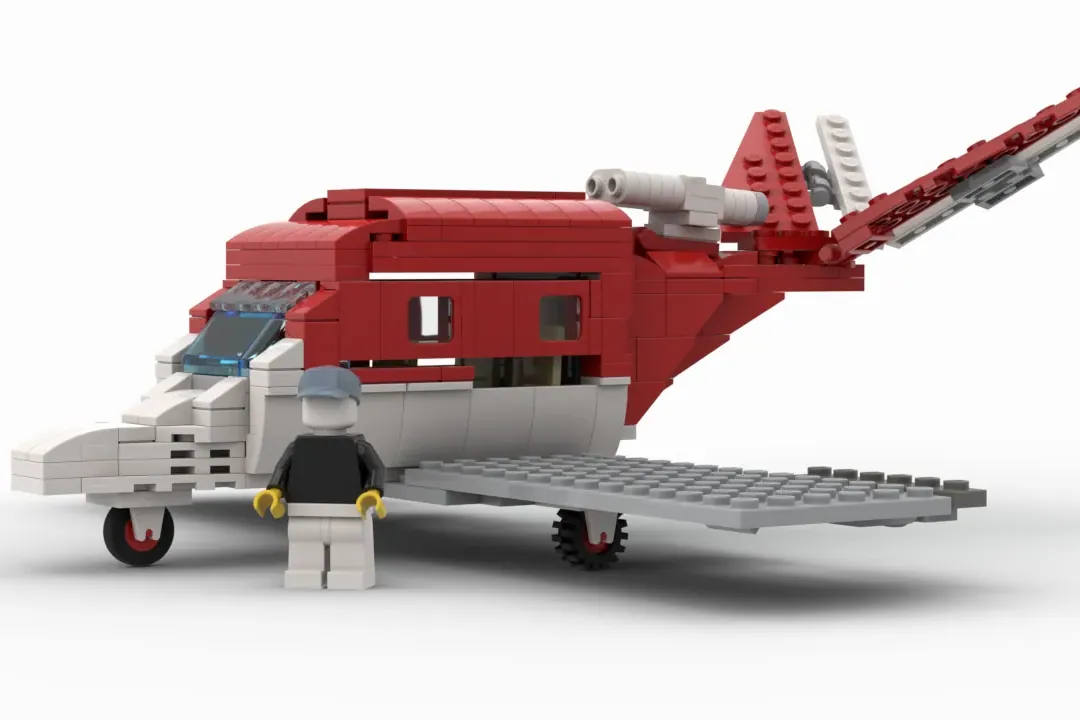 lego private jet inside