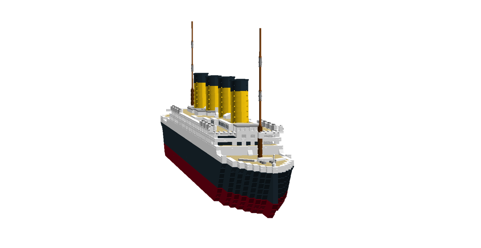 A Lego titanic I made back in August of 2021 that remade into the Olympic :  r/titanic