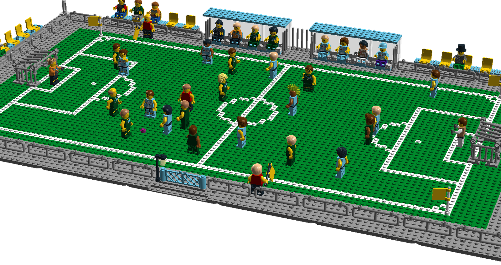 Soccer lego hot sale stadium