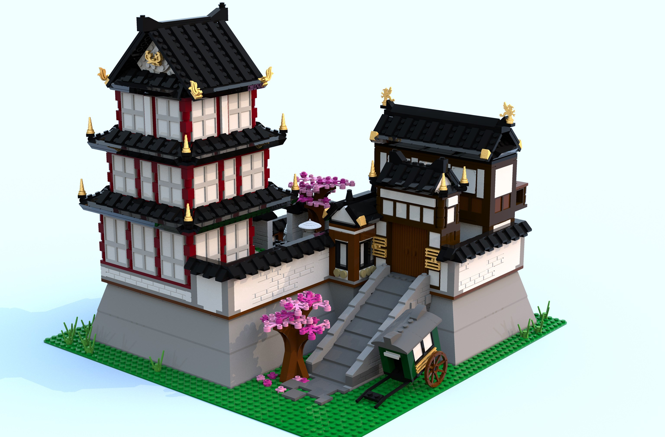 LEGO Ideas Japanese Castle Raggiunge 10.000 Sostenitori - Mattonito