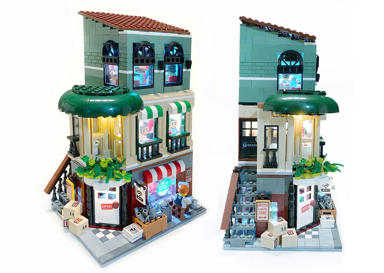 Lego modular best sale corner buildings