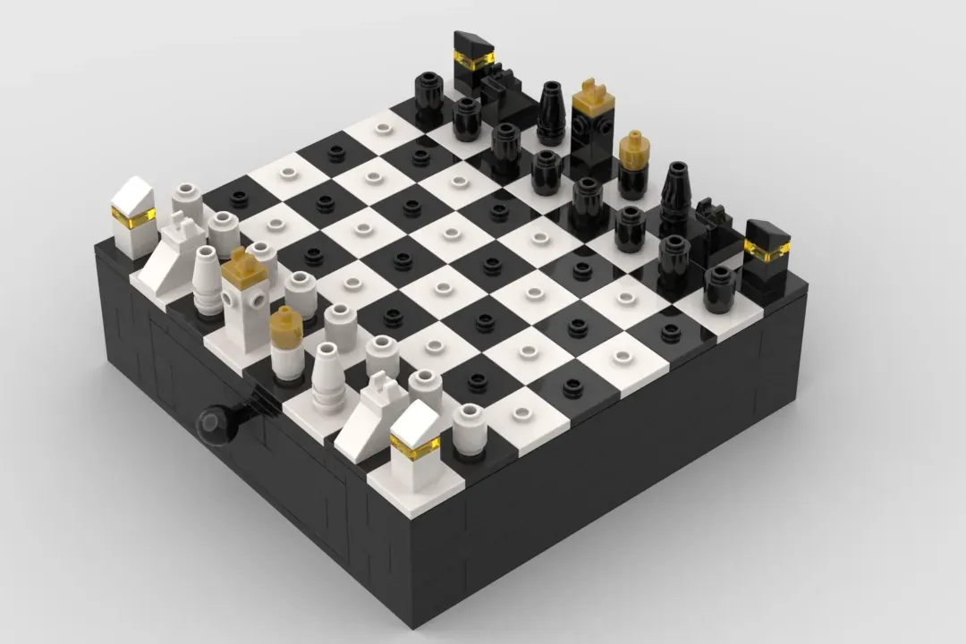 Chess best sale board lego