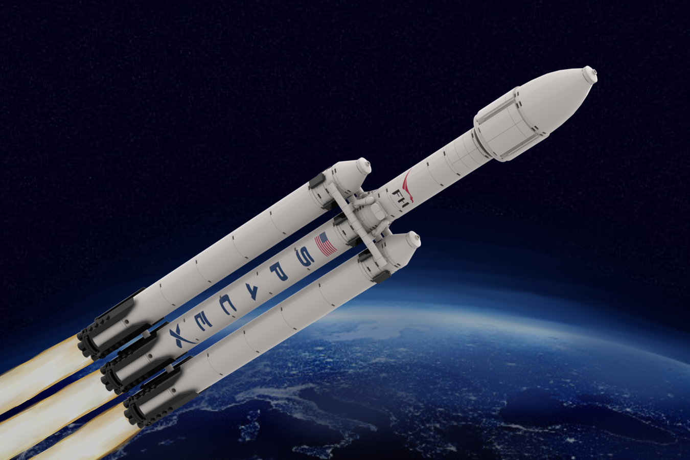 LEGO IDEAS SpaceX Falcon Heavy